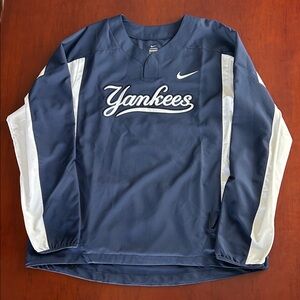 Nike Yankees Blue and White Pullover